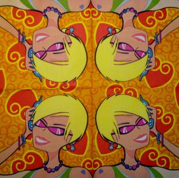 007 Comics - 4-lagig - Paper Design - Taschentuch